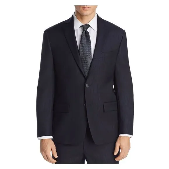 MICHAEL KORS Mens Navy Classic Wool Blend Suit Separate Blazer 38R - Picture 1 of 3